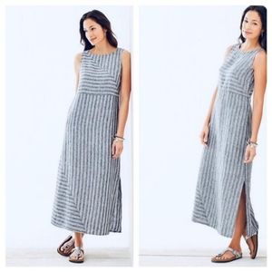 J. Jill Love Linen Striped Maxi Dress
